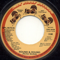 Splinter (2) Round & Round USED VINYL 7INCH 45 RPM SINGLE PROMO
