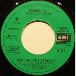 Gambler (5) Walkin' The Streets USED VINYL 7INCH 45 RPM PROMO STEREO MONO