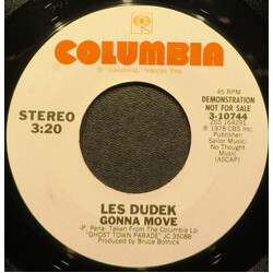 Les Dudek Gonna Move USED VINYL 7INCH 45 RPM PROMO STEREO MONO