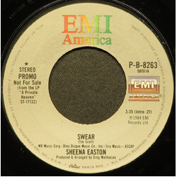 Sheena Easton Swear USED VINYL 7INCH 45 RPM PROMO