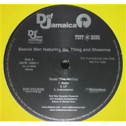 Beenie Man / Ms. Thing / Shawnna / Dipset / Wayne Marshall / Vybz Kartel Dude (The Remix) / Straight Off The Top USED VINYL 12INCH PROMO