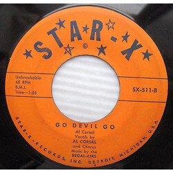 Al Corsal / The Regal-airs Go Devil Go/The Card From My Bouquet USED VINYL 7INCH 45 RPM