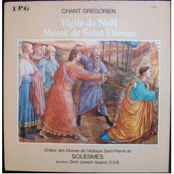 Chœur Des Moines De L'Abbaye Saint-Pierre De Solesmes / Dom Joseph Gajard Chant Grégorien - Vigile De Noël / Messe De Saint Etienne Vinyl LP USED