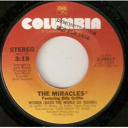 The Miracles / Billy Griffin Women (Make The World Go 'Round) USED VINYL 7INCH 45 RPM SINGLE