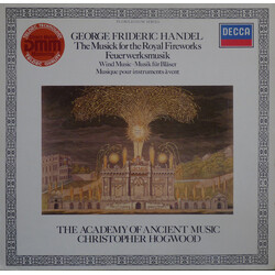 Georg Friedrich Händel / Christopher Hogwood / The Academy Of Ancient Music The Musick For The Royal Fireworks / Wind Music Vinyl LP USED