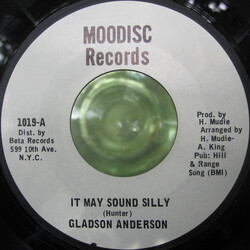 Gladstone Anderson It May Sound Silly USED VINYL 7INCH 45 RPM STYRENE
