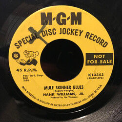 Hank Williams Jr. Mule Skinner Blues USED VINYL 7INCH 45 RPM PROMO
