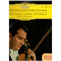 Johannes Brahms / Christian Ferras / Berliner Philharmoniker / Herbert Von Karajan Violinkonzert In D-Dur Vinyl LP USED