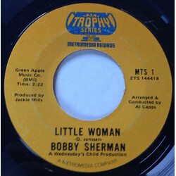 Bobby Sherman Little Woman / La La La (If I Had You) USED VINYL 7INCH 45 RPM SINGLE REISSUE