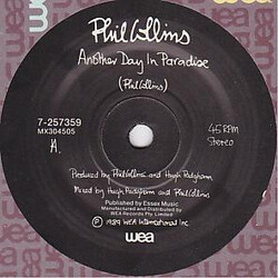 Phil Collins Another Day In Paradise USED VINYL 7INCH SINGLE 45 RPM
