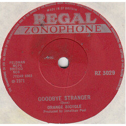 Orange Bicycle Goodbye Stranger USED VINYL 7INCH 45 RPM SINGLE
