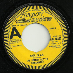 The Peanut Butter Conspiracy Back In L.A. USED VINYL 7INCH 45 RPM SINGLE PROMO