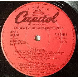 The Tubes The Completion Backward Principle Vinyl LP USED