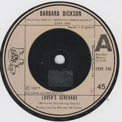 Barbara Dickson Lover's Serenade USED VINYL 7INCH 45 RPM