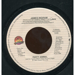 James Ingram Party Animal USED VINYL 7INCH