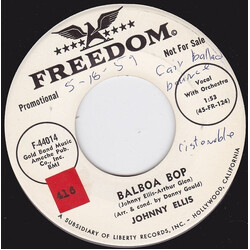Johnny Ellis (2) Balboa Bop / Cinderella Doll USED VINYL 7INCH 45 RPM PROMO