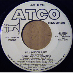 Derek & The Dominos Bell Bottom Blues VINYL 7" USED