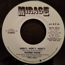 Phoebe Snow Mercy, Mercy, Mercy USED VINYL 7INCH 45 RPM PROMO