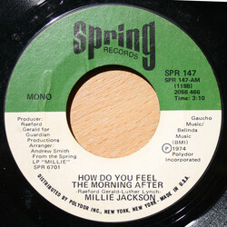 Millie Jackson How Do You Feel The Morning After / In The Wash USED VINYL 7INCH 45 RPM STYRENE STEREO MONO