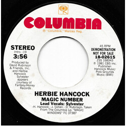 Herbie Hancock Magic Number USED VINYL 7INCH 45 RPM PROMO STYRENE STEREO