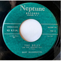 Baby Washington The Bells (On Our Wedding Day) / Why Did My Baby Put Me Down USED VINYL 7INCH 45 RPM SINGLE