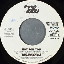 Brainstorm (5) Hot For You USED VINYL 7INCH 45 RPM PROMO STYRENE STEREO MONO