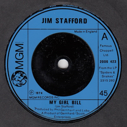 Jim Stafford My Girl Bill Vinyl 7" USED