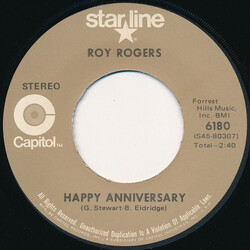 Roy Rogers (3) Happy Anniversary / Lovenworth USED VINYL 7INCH 45 RPM SINGLE REISSUE STEREO