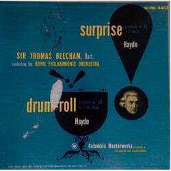 Joseph Haydn / Sir Thomas Beecham / The Royal Philharmonic Orchestra Surprise Symphony No. 94 in G Major / Drum Roll Symphony No. 103 in E Flat Major 