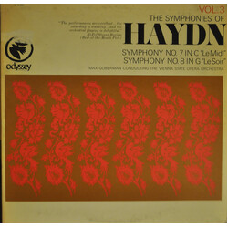 Joseph Haydn / Orchester Der Wiener Staatsoper Vol.3 The Symphonies Of Haydn Symphony No. 7 In C "Le Midi", Symphony No. 8 In G "Le Soir" Vinyl LP USE