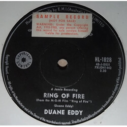 Duane Eddy Ring Of Fire USED VINYL 7INCH 45 RPM SINGLE