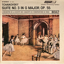 Pyotr Ilyich Tchaikovsky / Orchestre De La Société Des Concerts Du Conservatoire / Sir Adrian Boult Suite No. 3 In G Major, Op. 55 Vinyl LP USED