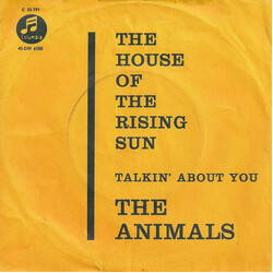 The Animals The House Of The Rising Sun USED VINYL 7INCH SINGLE 45 RPM