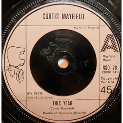 Curtis Mayfield This Year Vinyl 7" USED