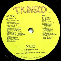 T-Connection On Fire / Disco Magic VINYL 12" USED