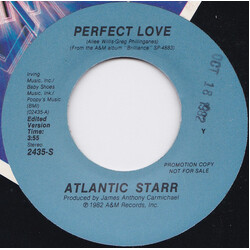Atlantic Starr Perfect Love USED VINYL 7INCH 45 RPM SINGLE PROMO STEREO MONO
