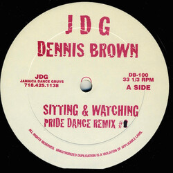 Dennis Brown Sitting & Watching USED VINYL 12INCH 33 S RPM