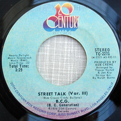 The Bob Crewe Generation Street Talk (Var. III) USED VINYL 7INCH 45 RPM STYRENE STEREO