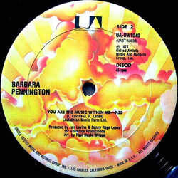 Barbara Pennington You Are The Music Within Me VINYL 12" USED