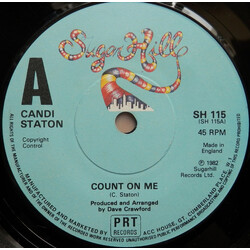 Candi Staton Count On Me / Hurry Sundown USED VINYL 7INCH 45 RPM