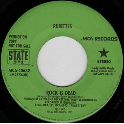 The Rubettes Rock Is Dead USED VINYL 7INCH 45 RPM PROMO