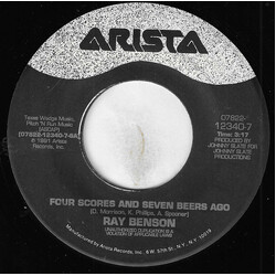 Ray Benson / Asleep At The Wheel Four Scores And Seven Beers Ago / Eyes USED VINYL 7INCH 45 RPM SINGLE
