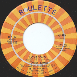 Tommy James Love Song / Kingston Highway Vinyl 7" USED