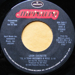 Leon Everette 'Til A Tear Becomes A Rose USED VINYL 7INCH 45 RPM PROMO