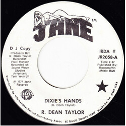 R. Dean Taylor Dixie's Hands / Bonnie USED VINYL 7INCH 45 RPM PROMO