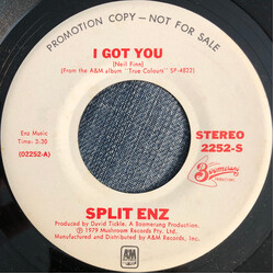 Split Enz I Got You USED VINYL 7INCH 45 RPM PROMO STEREO MONO