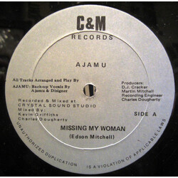 King Ajamu Missing My Woman USED VINYL 12INCH 45 RPM