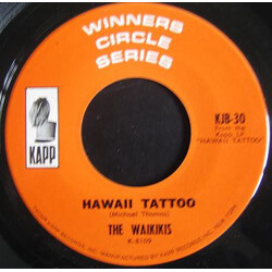 The Waikiki's Hawaii Tattoo USED VINYL 7INCH 45 RPM SINGLE REISSUE