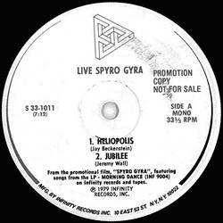 Spyro Gyra Live Spyro Gyra USED VINYL 7INCH 33 S RPM MONO PROMO