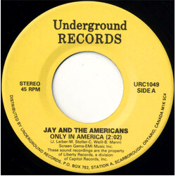 Jay & The Americans Only In America / Some Enchanted Evening USED VINYL 7INCH 45 RPM